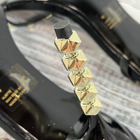 Cape Robbin Ultra Heels Stilettos Shoes sz 10 Black Gold Studs Cocktail Wedding - Picture 13 of 13